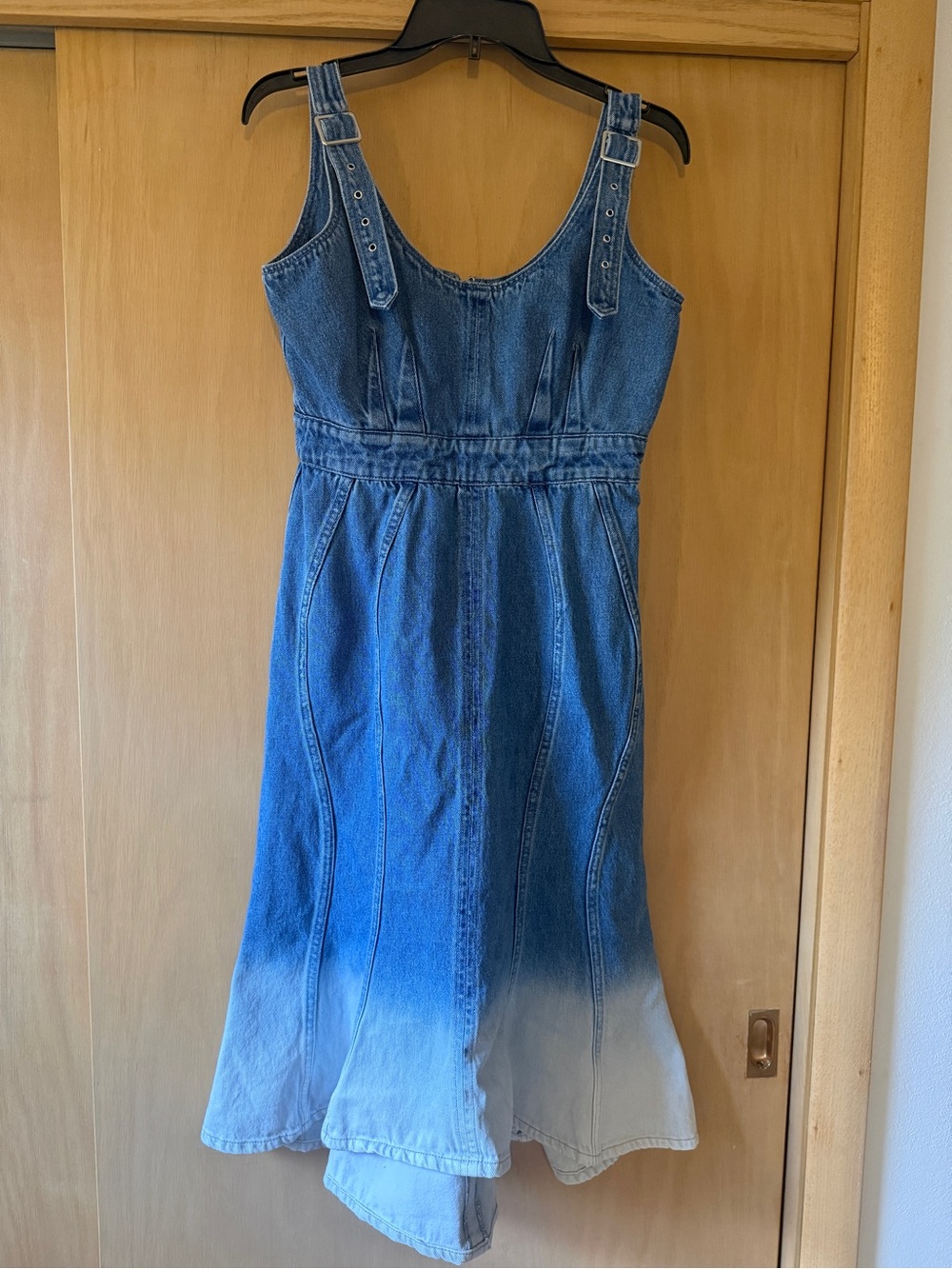 Anthropologie- Raisa Denim A-line Dress